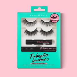 KARA BEAUTY FABNETIC 3D Faux (Synthetic) Mink MAGNETIC LASHES KIT - 6 Magnets (KG2205)
