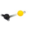Rob Lure Double Punched Black/Convex Pom Glow