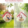 2 Pack Hummingbird House,Window View Acrylic Bird Feeder with Strong