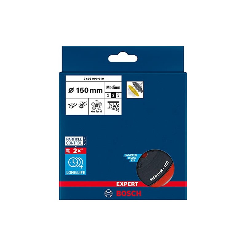 Bosch Professional 1x Expert Multihole Backing Pad (for Bosch, Medium