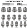 Topec Stripped Bolt Extractor Kit, 18-Piece Bolt Extractor Socket Set,