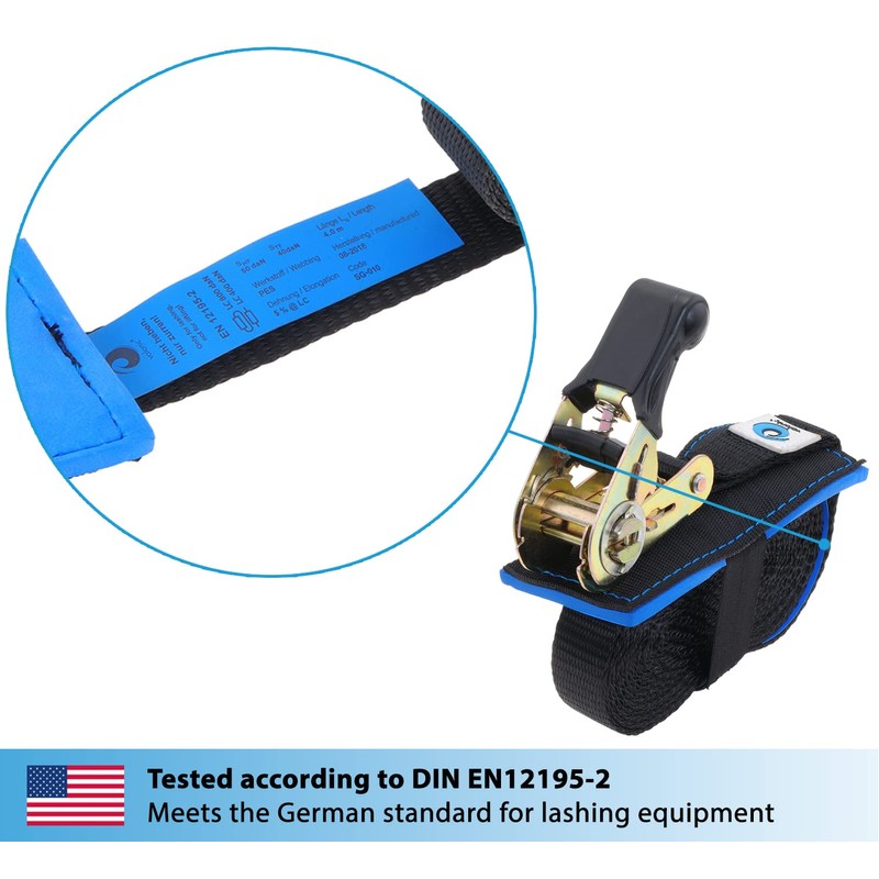 valonic Wolf - Ratchet tie Down Straps - 3500 lbs,