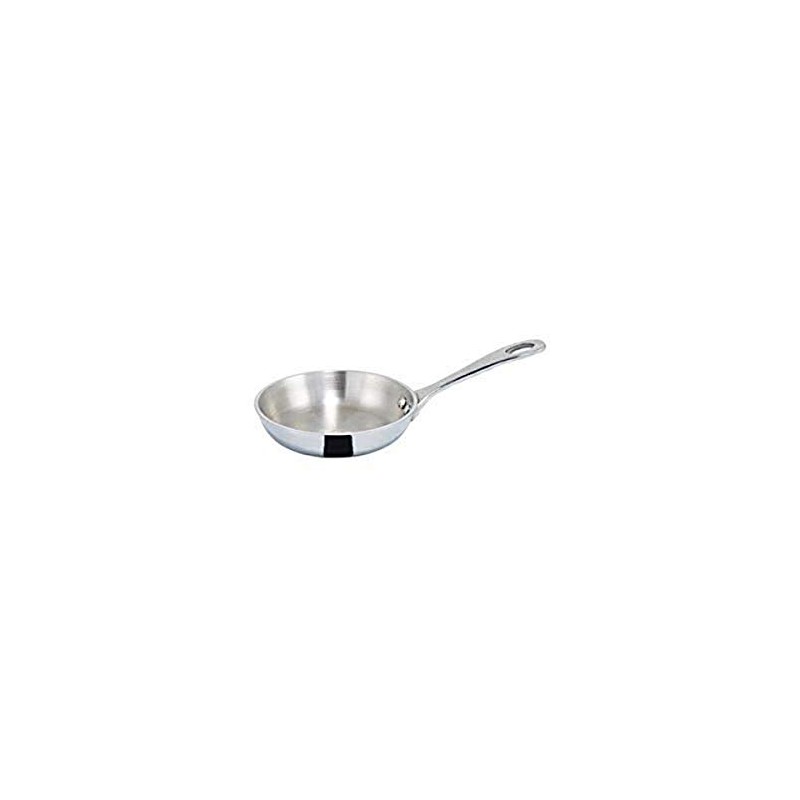 WINCO Mini Fry Pan, Silver, 4"