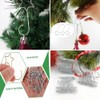 Pack of 60 Bauble Hangers for Christmas Tree Baubles, Christmas