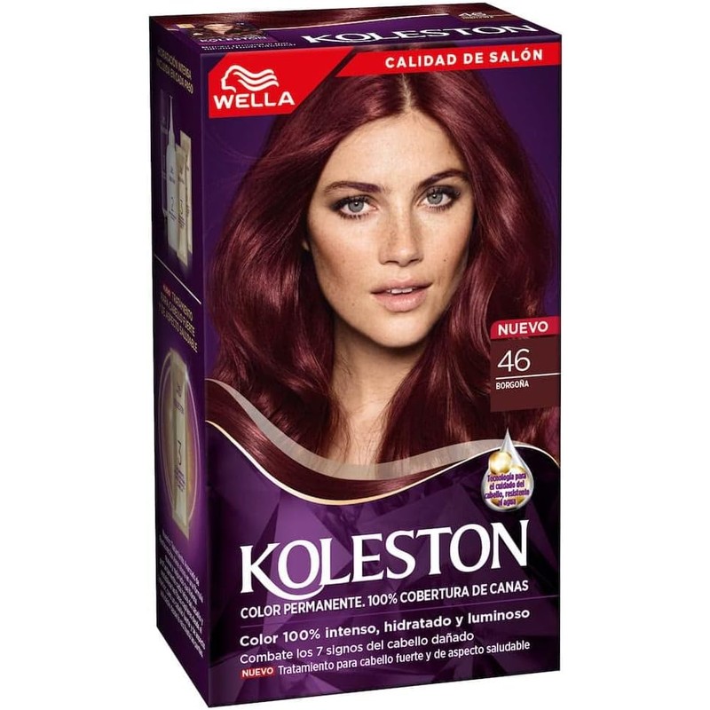 Koleston Tinte Permanente 46 Borgoña, 70 ml - Paquete de