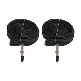 700x23c Inner Tube, 2 Pack Anti Aging Shock Absorption Rubber Bike Inner Tube for Road Bike for Mountain Bike