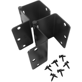 Swing Clear Offset Hinge, 3-1/2 Inches, 5/8" Radius Corner, Fits Doors 1-3/8" to 1-3/4" Thick, 2-Pack, Matte Black by Stone Harbor Hardware