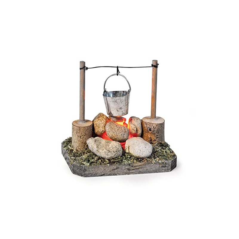VBS Miniature Campfire with LED Approx. 8 x 8 x