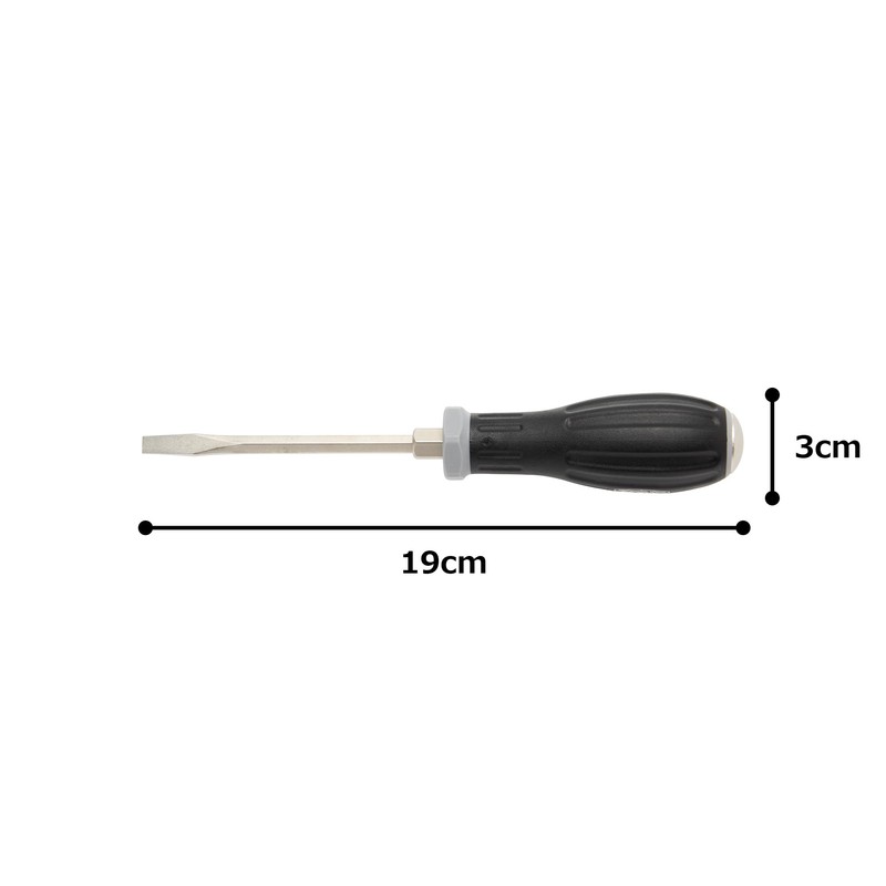 Tone PGMD-100 Power Grip Screwdriver, Gray (-) 1.0 x 6.0