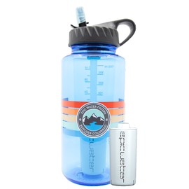 Epic Water Filters Nalgene OG Water Bottle with Filter, USA Made, BPA Free, Removes 99.99% Tap Water Contaminants, Forever Chemicals, Slate Blue, 32 oz