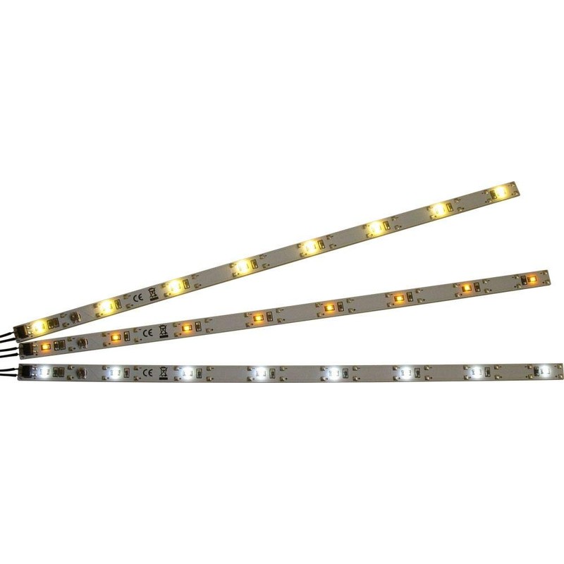 modellbahn-exklusiv LED Economy Set 15x Car Lighting Warm White Track