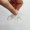 Pinzas de mandíbula de pelo vintage plateadas con diamantes de