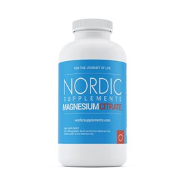 Nordic Supplements Magnesium Citrate 400mg 365 Tablets - 6 Months Supply of Magnesium Tablets - Made in The UK by Nordic Supplements