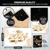 50 Pack Gold-Foiled Thank You Cards for Graduation with Envelopes