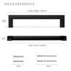 goldenwarm 10 Pack 128mm Black Drawer Handle Kitchen Cupboard Handle