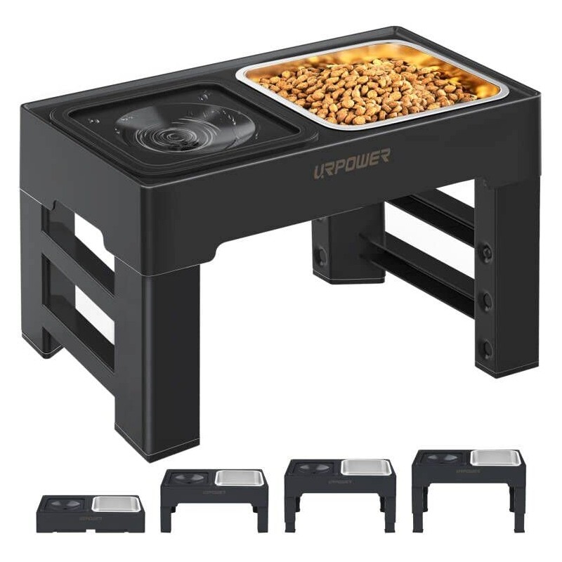 URPOWER Stainless Steel Dog Bowl 2 Pack for 2-in-1 Dog