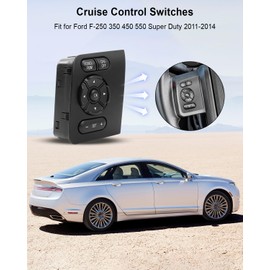 Vaticas Cruise Control Switch Fit for Ford F-250 F-350 F-450 F-550 2011-2017 Replace SW-6770 Steering Wheel Control Module Buttons