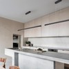 Black Wood Linear Pendant Light – Dimmable LED Chandelier with