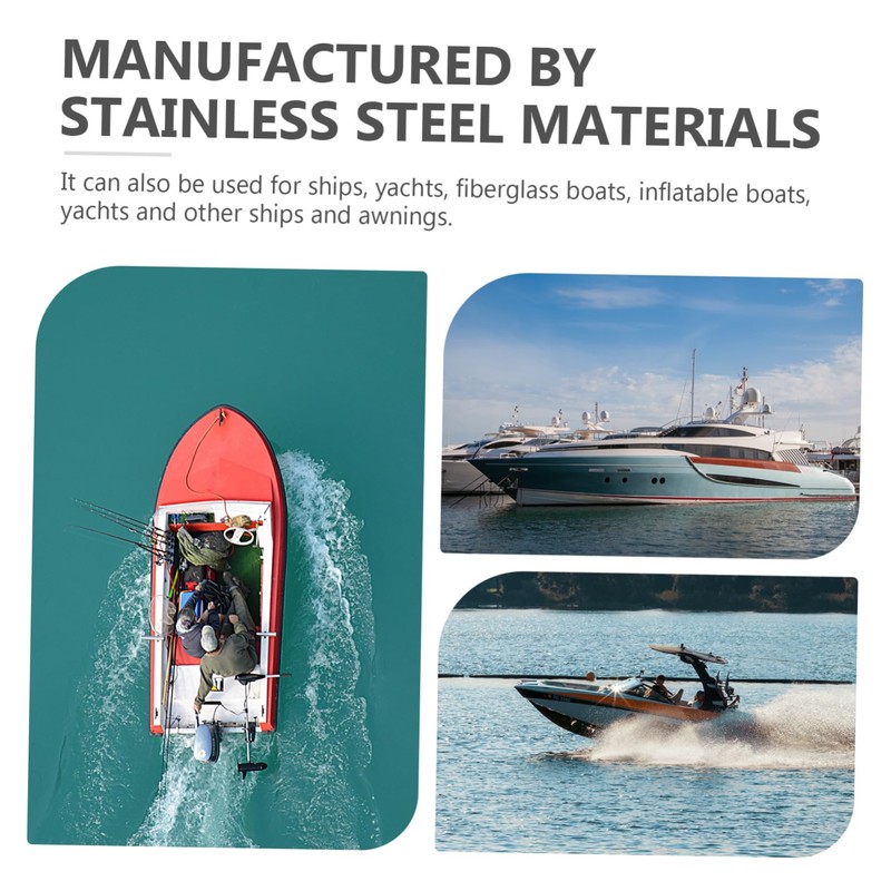 Kisangel Sets Boat Bracket for Rod Yacht Pole Stainless Steel