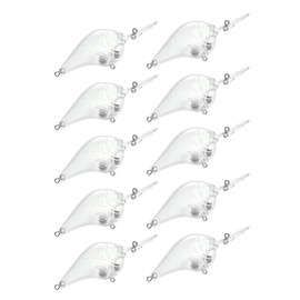 Fishing Lures Set Blank Unpainted Hard Bait Blanks Crankbait Unpainted DIY Accessory Lure Unpainted Lures,10Pcs Blank Crankbait Unpainted Hard Bait Fishing Lures Tackle DIY Accessory