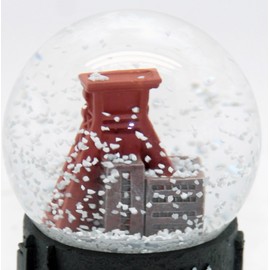 3-45-68 2 Great Snow Globes Souvenir Ruhrpott Transport Tower Charcoal Look Large and Small Travel Souvenir Germany Gift 65 mm + 45 mm