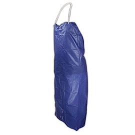 MAGID VAB45 PVC Vinyl Industrial Apron with Raw Edge, 45" Length x 35" Width, Blue (Case of 12)