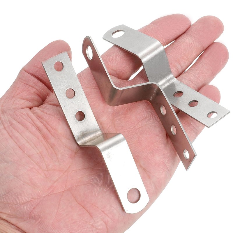 sourcing map 10 Pcs Z Shape Corner Bracket, 1 Inch