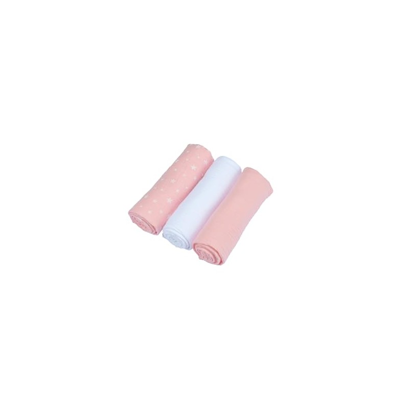 Bébé Douceur Set of 3 Nappies 100% Cotton Gauze Printed