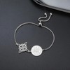 TEAMER Adjustable Tetragrammaton Witch Knot Bracelet Stainless Steel Double Amulet