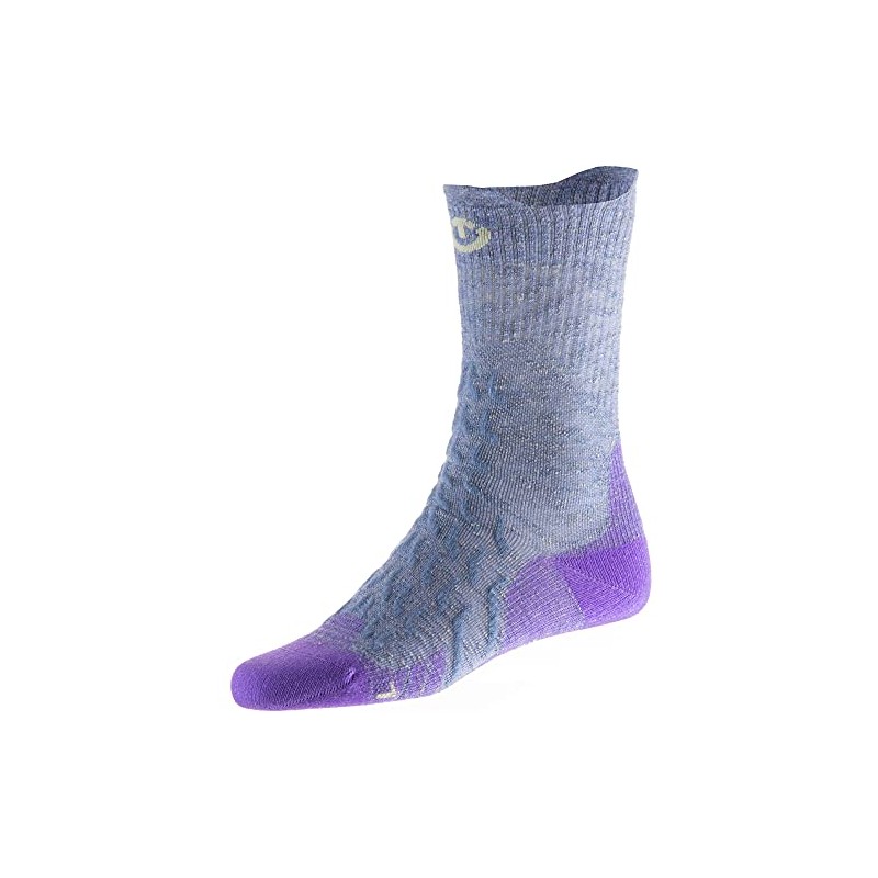 Thermic Women's Trekking Ultra Cool Linen Socks, Grey-Purple, EU 39-40,