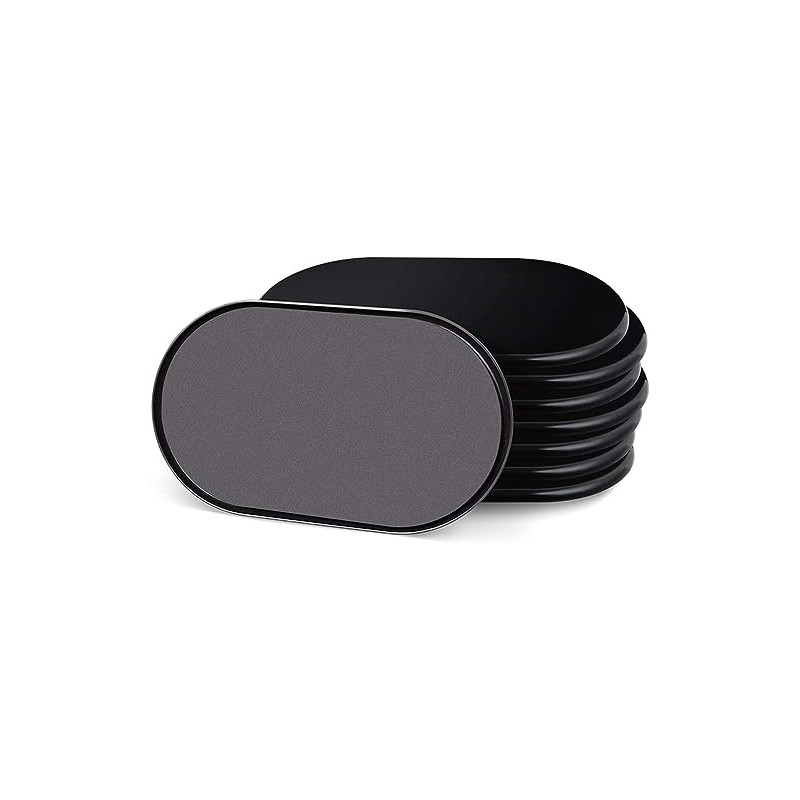 Ezprotekt 家具スライダー 240mmx145mm 8個セット 滑りやすく 家具移動パッド カグスベール 家具が楽に移動できる 取れない 傷防止・防音（ブラック）