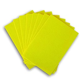 Felt Sheets Craft Sewing DIY Set - Solid Color Sheet Packs - 6 x 9 inches - 8 Ct (Yellow)