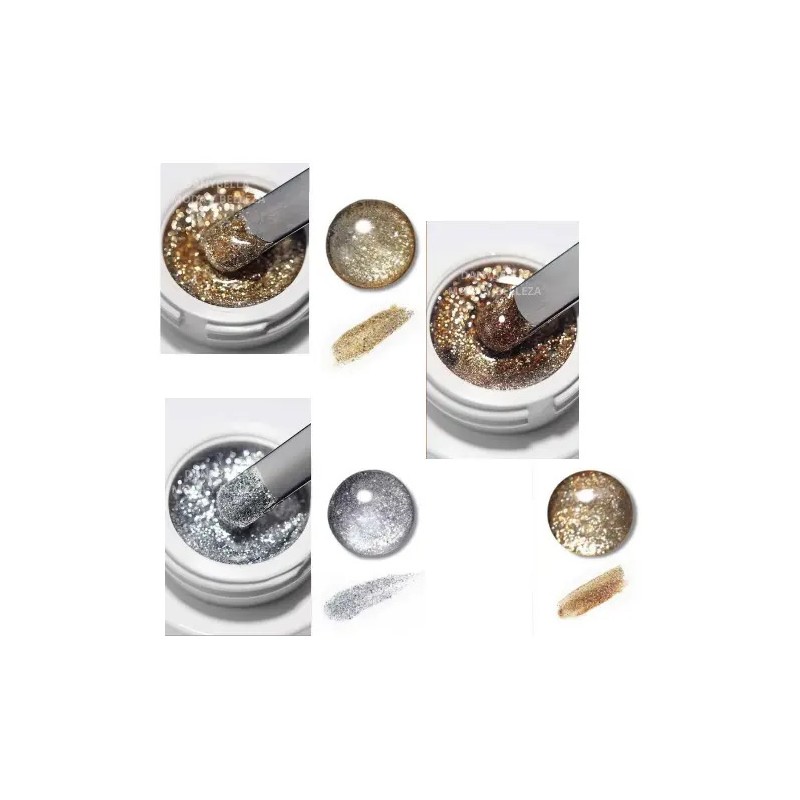 3 Pzas Painting Gel Platinium Esmalte Para Uñas Acrílicas