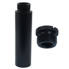 Marvexi 4Pcs 5/8" Microphone Extension Pipe Mic Stand Extension Tube, 3/8" Female to 5/8" Male Screw Adapters Mic Thread Adapters Set for Microphone