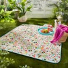 Fusion Buzzy Bee Picnic Blanket, 100% soft touch Polyester, Ochre,