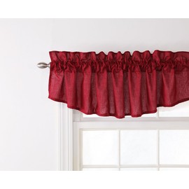 Stylemaster Renaissance Home Fashion Emery Lined Insert Valance, 60-Inch by 16-Inch, Burgundy