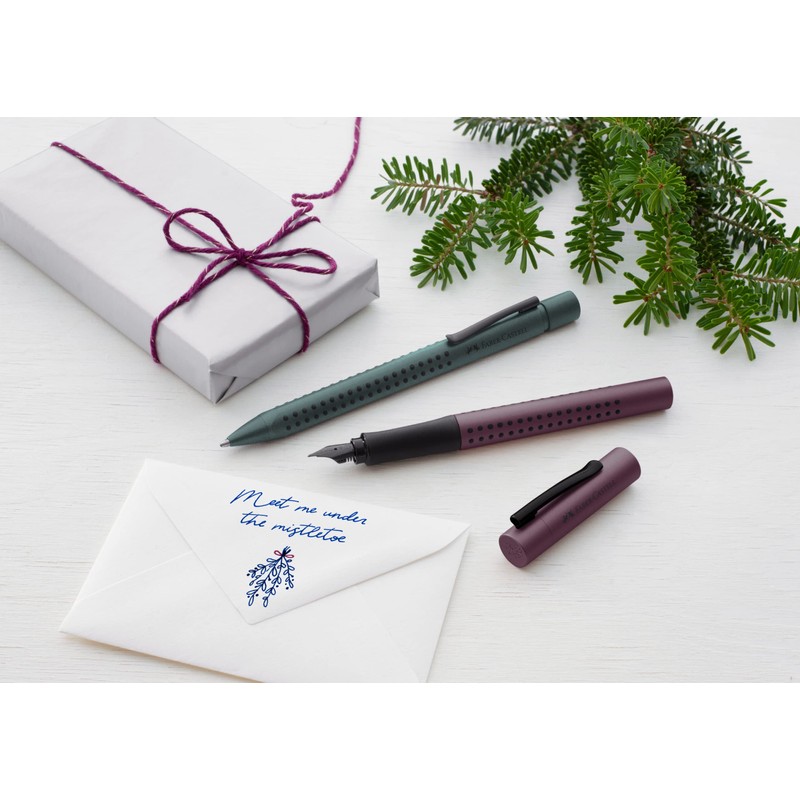 FABER-CASTELL Grip Edition 140867 Fountain Pen, Berry, Nib Width M,