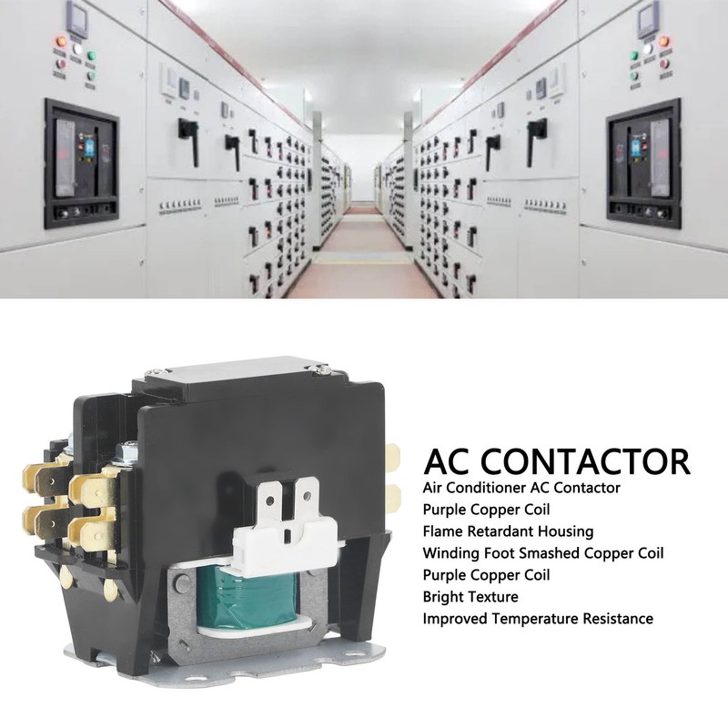 Air Conditioning Contactor Air Conditioner Condenser Compressor Contactor Replacement 25A