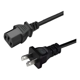 Cable Trifásico Alimentación Interlock Computad Pc Cpu 1.5m Negro
