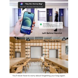 Luggage Tags Built-in Anti-Loss Tracker, Luxury Leather Luggage Tags for Suitcase, Travel Bags, Backpacks, Travel Organizer for Lost Baggage Prevention (Taro Purple)