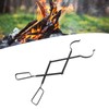 Fireplace Tong Iron Campfire Firewood Tong Log Grabber with Enlarging