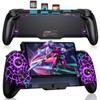 GAMSINGY Kabellos Handheld Switch Controller, Cooles RGB-Licht Switch Controller Griffe