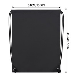 CALACH 2PCS Drawstring Bags Bulk, String Backpack for Men Women, Cinch Bag Draw String Back Bag for Gym, Sports, Travel, Swimming, Beach, Black