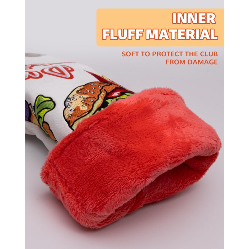 3 Pack Golf Club Head Covers, Funny Golf Headcovers for