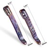 2PCS CIVIVI Flamed Titanium Pocket Clips, NO Screws Included, 50MM