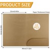 12 Pcs A4 Kraft Paper Document File Folder, Presentation Holder