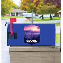 Seoul South Korea Design A Souvenir Magnetic Mailbox Cover