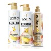 Kit Pantene Keratina Pro-V Miracles, Shampoo, Acondicionador para Cabello y