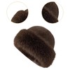APLVFFZH Women Winter Faux Fur Hat Female Cossack Hat Russian