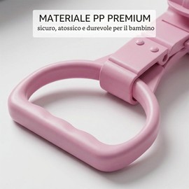 HYFZOD 4 Pezzi maniglie box bambini, Anelli Lettino per Aiutare i Bambini a Imparare a Stare in Piedi, Appesi Sopra il Lettino da Campeggio, Grande